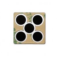 Single Button With 5 Contacts 20mm Square 